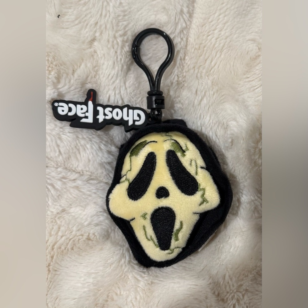 Ghost Face Mask Plush Bag Charm